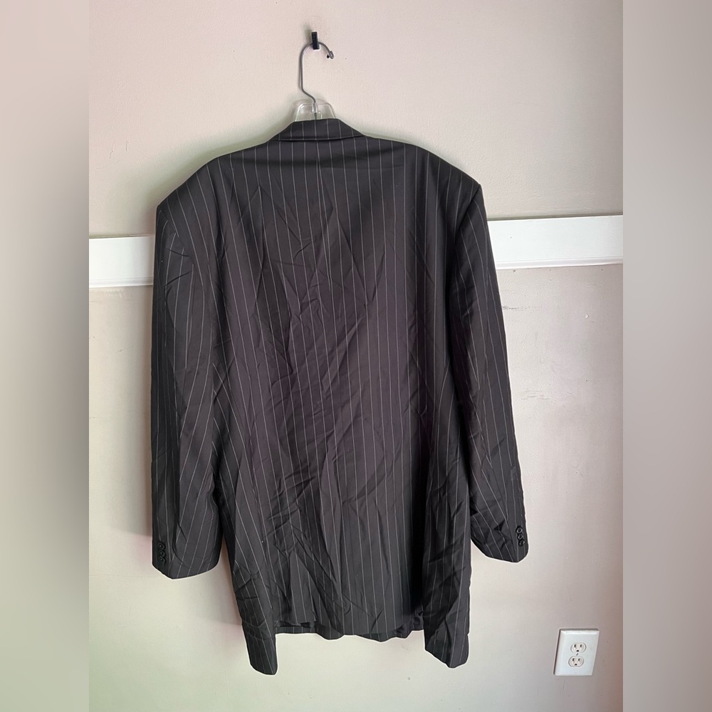 Black Pinstripe Women's Blazer Jacket - Classic Tailored Style - Picture 2 of 2